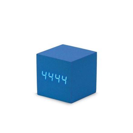 Sveglia led sound control 6,5X6,5 Cm - blu spazio