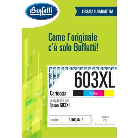 Epson Cartuccia ink jet - Compatibile 603XL T03A6 - Quattro colori - 1.550 pag