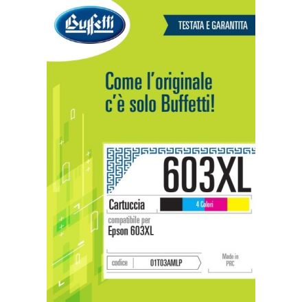 Epson Cartuccia ink jet - Compatibile 603XL T03A6- Quattro colori - 1.550 pag