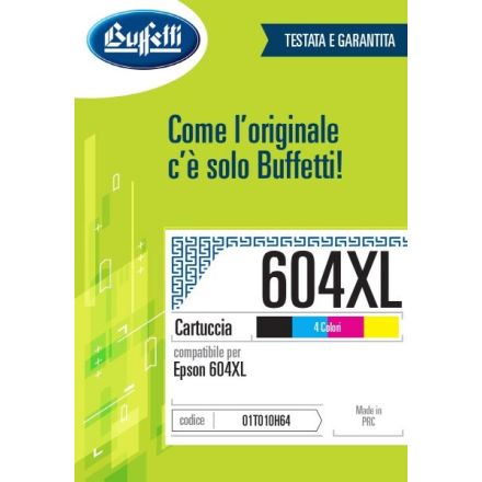 Epson Cartuccia ink jet - Compatibile 604XL C13T10H64010- Quattro colori - 1.550 pag