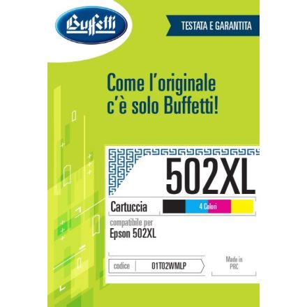 Epson Cartuccia ink jet - Compatibile 502XL C13T02W64010- Quattro colori - 1.960 pag