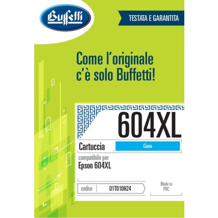 Epson Cartuccia ink jet - Compatibile 604XL C13T10H24010- Ciano - 350 pag