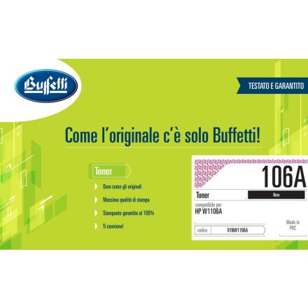 Toner HP - Compatibile 106A W1106A - Nero - 1.000 pag