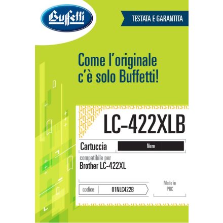 Brother Cartuccia ink jet - Compatibile LC-422XLB - Nero - 3.000 pag