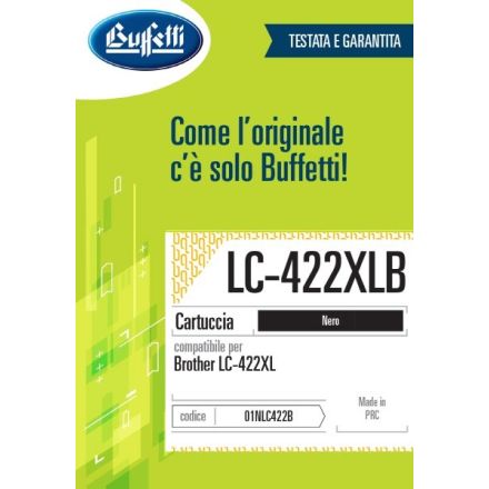 Brother Cartuccia ink jet - Compatibile LC-422XLB - Nero - 3.000 pag
