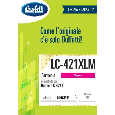 Brother Cartuccia ink jet - Compatibile LC-421XLM - Magenta - 500 pag