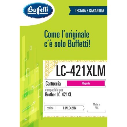 Brother Cartuccia ink jet - Compatibile LC-421XLM - Magenta - 500 pag