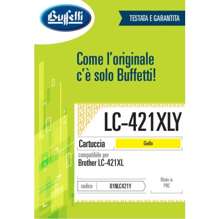 Brother Cartuccia ink jet - Compatibile LC-421XLY - Giallo - 500 pag