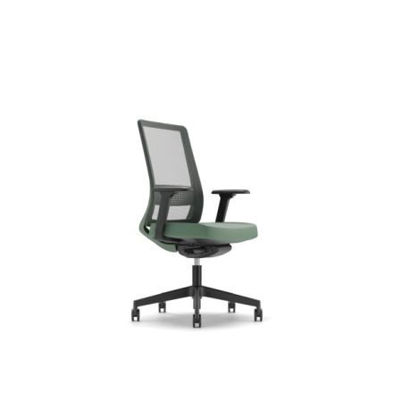 Sedia operativa Tortona schienale e sedile antracite/grigio