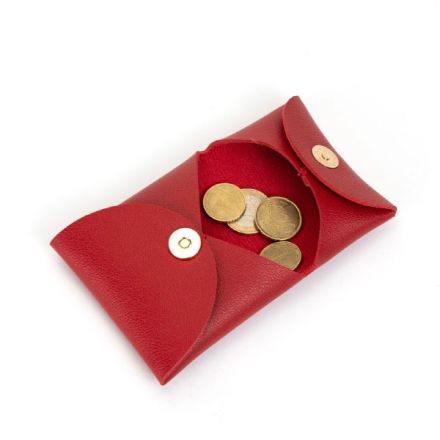 Porta monete Eveline - rosso ciliegia