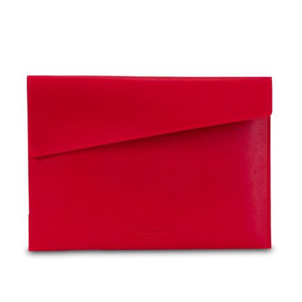 Porta libretto auto May - rosso ciliegia