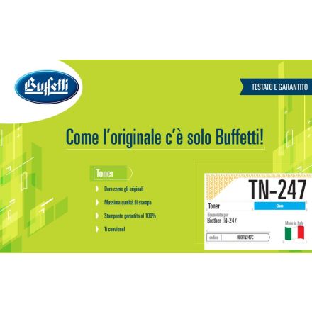 Brother Toner - Compatibile Rigenerato TN-247C - Ciano - 2.300 pag