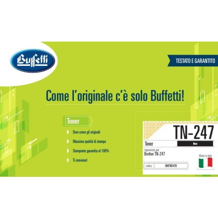 Brother Toner - Compatibile Rigenerato TN-247BK - Nero - 3.000 pag