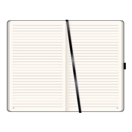 Notes a righe - f.to 13x21 - carta avorio - nero