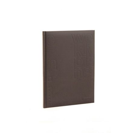 Agenda settimanale tavolo 12 mesi - 2026 - 17x24 cm - copertina sintetico - interno fisso - tortora