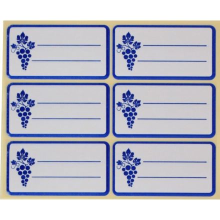 Etichette adesive per casa - f.to 70x37 mm - surgelati - 10 fogli da 6 etichette - 60 etichette