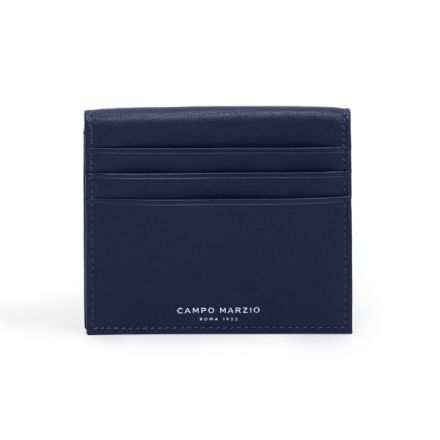 Porta card bi-fold Samuel - blu oceano