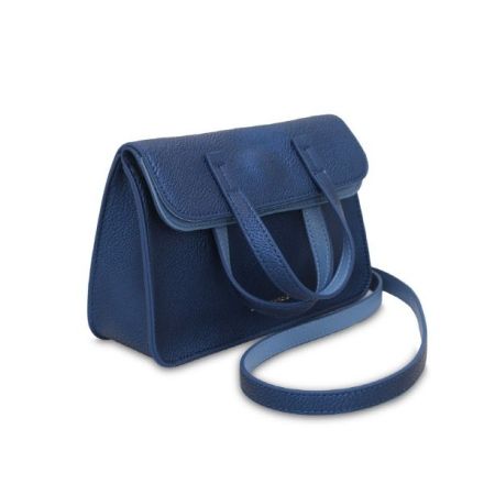 Borsa a mano Greta - blu metallizzato