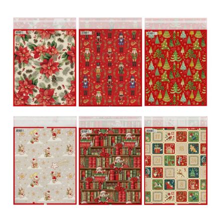 Buste regalo con strip adesivo - formato medio - fantasie assortite