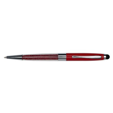 Penna a sfera con funzione Touch Stylus - fusto red