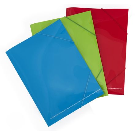 Cartellina con elastico angolare Happy Color - polipropilene - 29,7x21 cm - colori assortiti