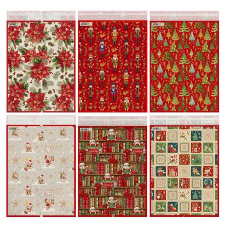 Buste regalo con strip adesivo - formato grande - fantasie assortite