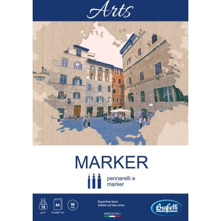 Blocco Marker linea ARTS - collato - 21x29,7 cm - extra liscio - 50 fogli - 70 g