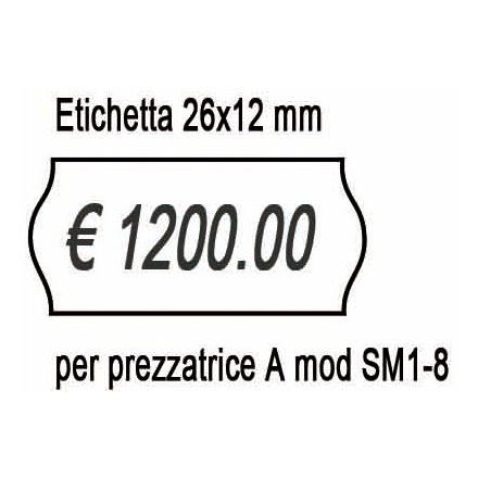 Etichette rimovibili 26 x 12 mm