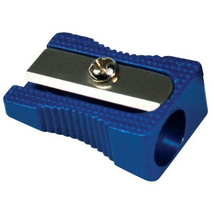 Temperamatite in metallo - 1 foro - blu