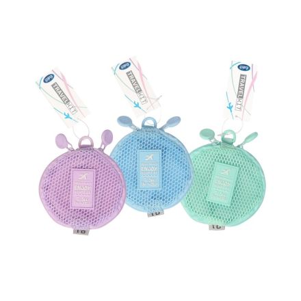 Zip bag monete 2 tasche - colori assortiti