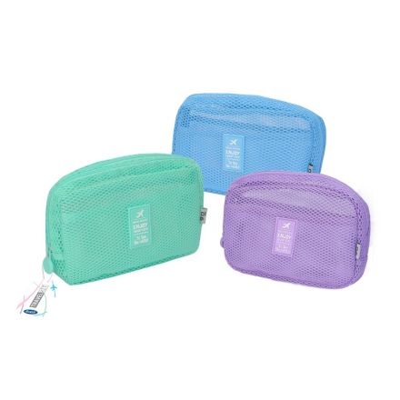 Zip bag beauty grande - colori assortiti