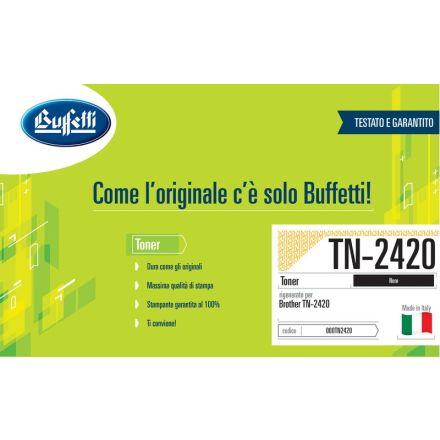 Brother Toner - Compatibile Rigenerato TN-2420 - Nero - 3.000 pag