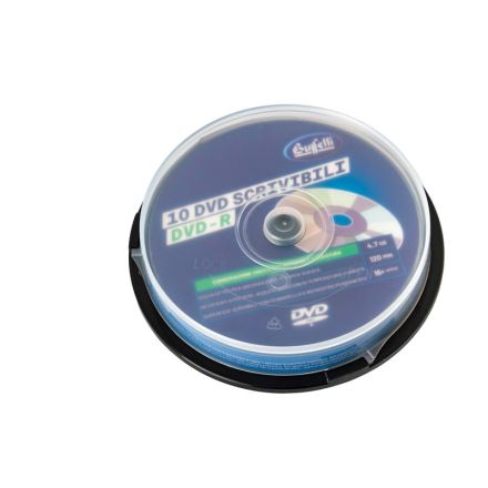 Buffetti - DVD-R - 4,7 GB - spindle da 10 - Silver