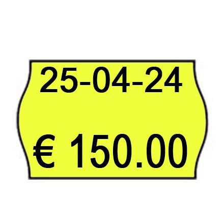 Etichette rimovibili 26 x 16 mm giallo