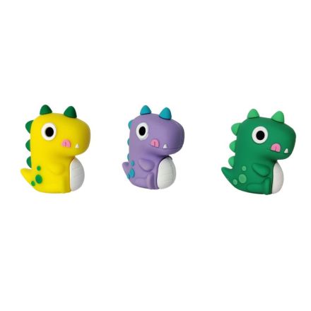 Set Temperino e Gomma per cancellare - Dinosauro - colori assortiti
