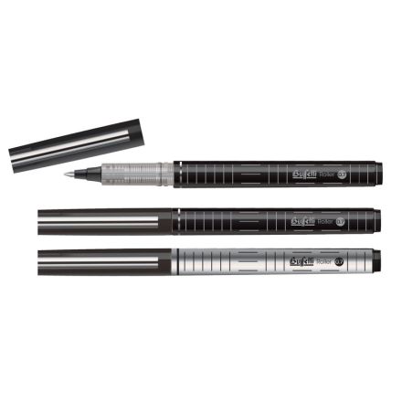 Rollerball Geometric - tratto fine - colore nero