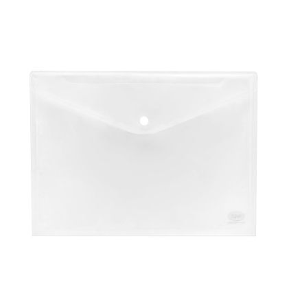 Buste con bottone - polipropilene trasparente - 29,7x21 cm - neutro