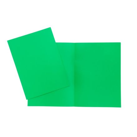 Cartelline semplici Arcobaleno - cartoncino - 190 g/mq - 34,5x24,5 cm - verde - conf. 20 pz