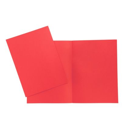 Cartelline semplici Arcobaleno - cartoncino - 190 g/mq - 34,5x24,5 cm - rosso - conf. 20 pz
