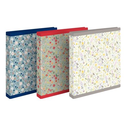 Cartella Living - 4 anelli tondi - Diametro 30 mm - fantasie assortite