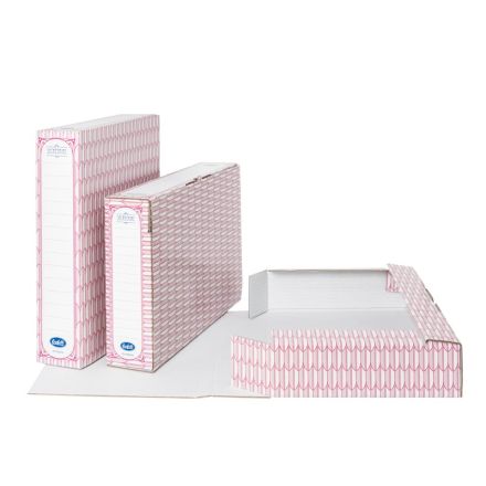 Scatola archivio Secretaire - Dorso 8 cm - 35x24 cm- rosso