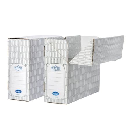 Scatola archivio Secretaire - Dorso 10 cm - 25x35,5 cm -grigio