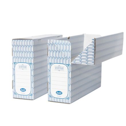 Scatola archivio Secretaire - Dorso 10 cm - 25x35,5 cm - blu