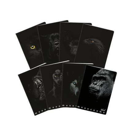 Maxiquaderni Monocromo Black - Rigatura 4F - Quadretto elementari e medie - 100 g - copertine assortite