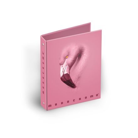 Cartella 4 anelli Monocromo Pink