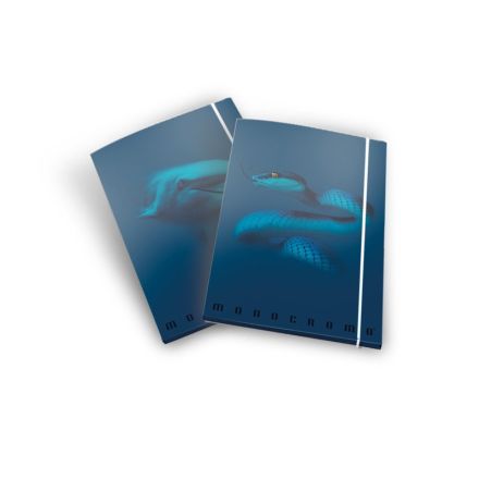 Cartellina a 3 lembi Monocromo Blue