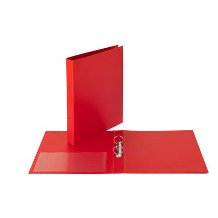 Cartella - 2 anelli tondi - Diametro 30 mm - 30x22- rosso