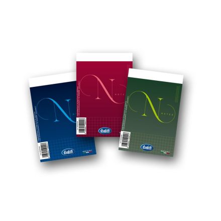 Blocco notes Notes - A6 - 5M - Quadretto da 5mm - punto metallico - 50 fogli da 55g/mq