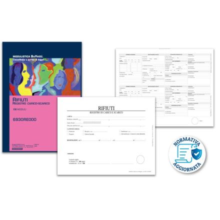 Carico/Scarico rifiuti - Blocco 100 fogli - 21,5x29,7 cm