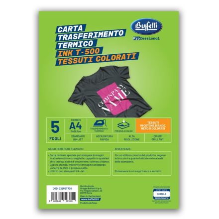 Carta transfer T-shirt Premium - Ink-Jet - T700 Per tessuti scuri o colorati